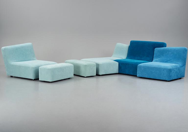 Philippe Nigro, soffa samt fåtölj, 6 delar, "Confluences", Ligne Roset, Frankrike, 2000-tal.