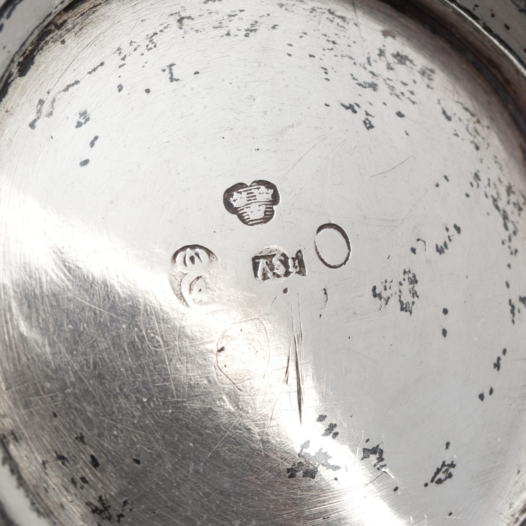 BÄGARE, silver. Mästarstämpel ASB?, Kristianstad 1772. Vikt ca 265g.