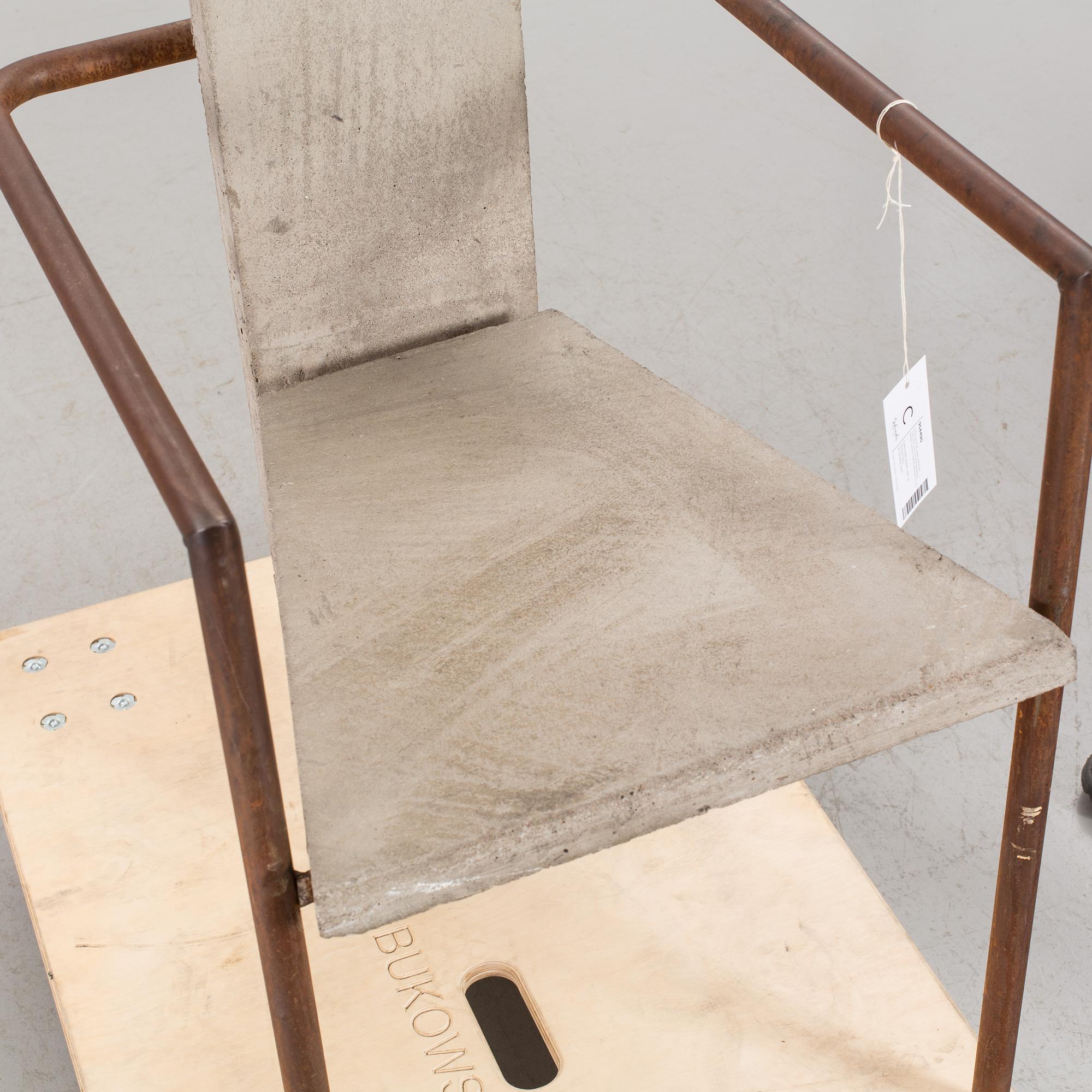 Jonas Bohlin, "Concrete", karmstol, Källemo, Värnamo 1981.