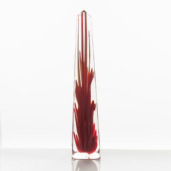 Fulvio Bianconi, a glass obelisk, Venini, Murano, Italy.