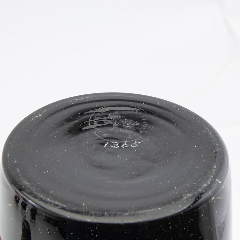 Tamara Aladin, vases, 5 pcs, glass, Riihimäen Lasi, Finland, 1960s/70s.