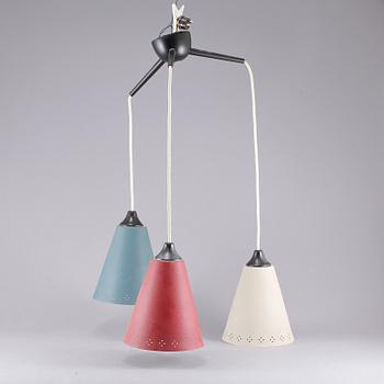TAKLAMPA, 1950-tal. Höjd 75 cm.