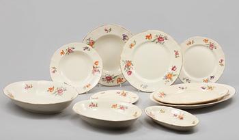 SERVIS, 70 delar, "Sommarblom", Arabia, Finland, 1930/40-tal.