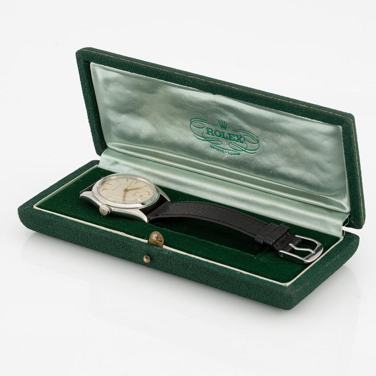 Rolex, Oyster, "Waffle Dial", Shock-Resisting, armbandsur, 34 mm.