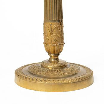 Candlesticks, a pair, Empire style, 20th century.