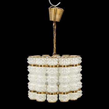 A 1970s ceiling light by Tyringe Konsthantverk, Sweden.