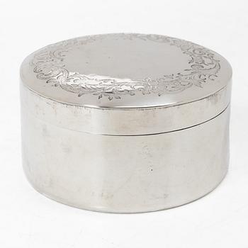 A Swedish silver box, Malmö 1855.