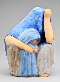 FIGURIN, stengods, Lisa Larson, Gustavsberg, K-Studion, 1900-talets andra hälft.