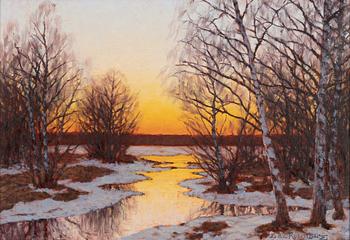 Edvard Rosenberg, oil on canvas, signed.