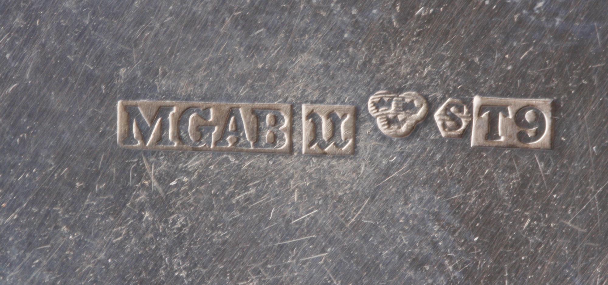 BÄGARE, 2 st, silver, MGAB 1969 och GAB 1955.