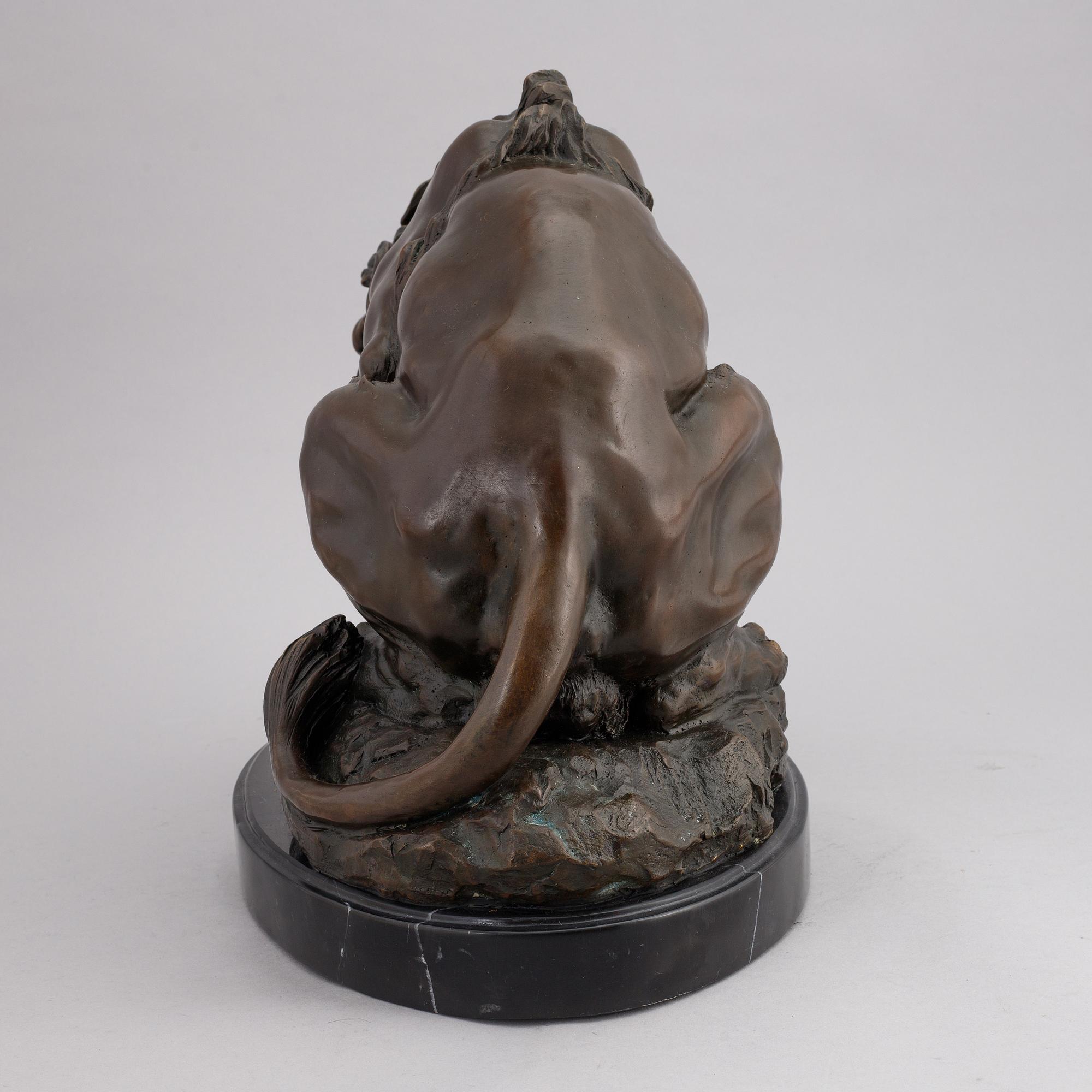 Antoine Louis Barye, efter, skulptur, brons.