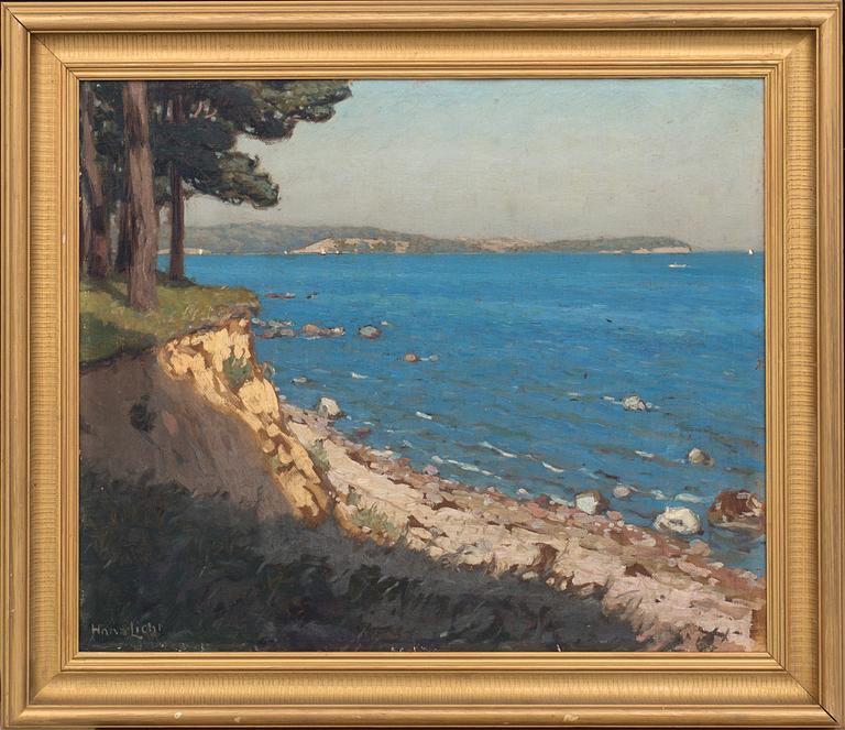 HANS LICHT, a signed oilpainting on board.