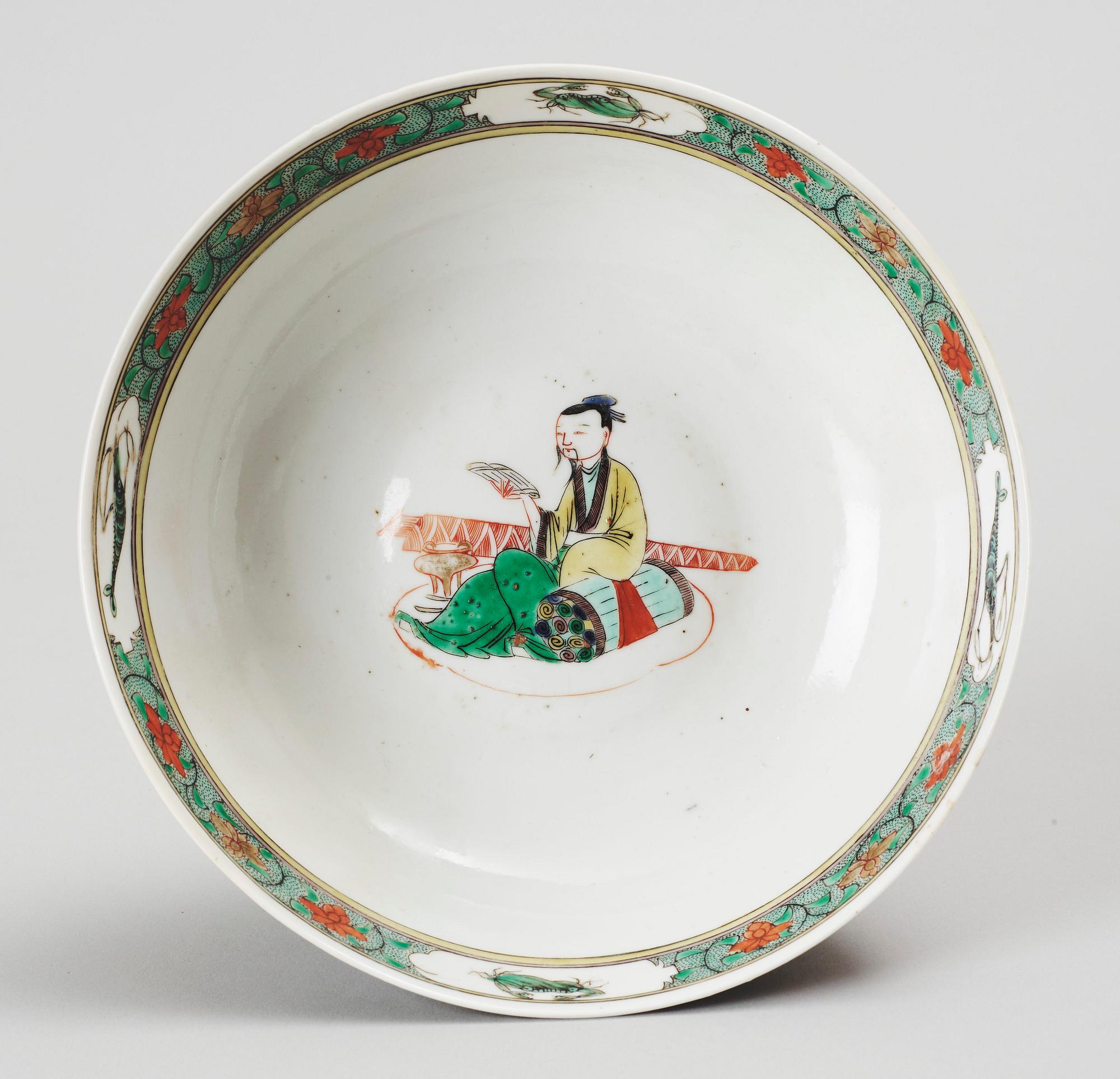 SKÅL, porslin, Kina 1800-tal.