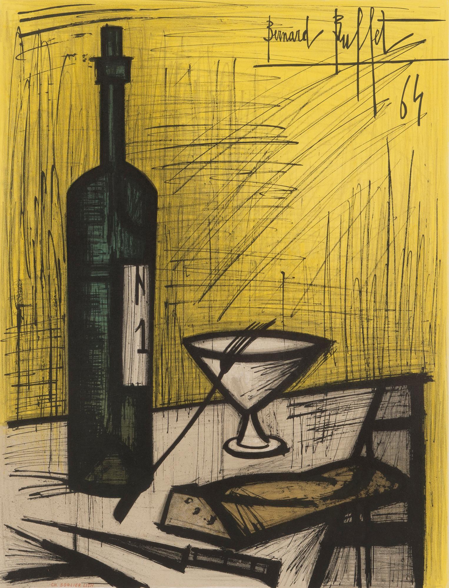 BERNARD BUFFET, serigraphy, signed and dated -64.