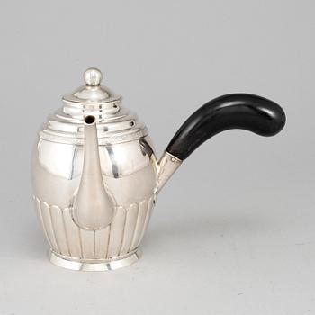 Johan Magnus Corth, kaffekanna, silver, Nyköping 1846.