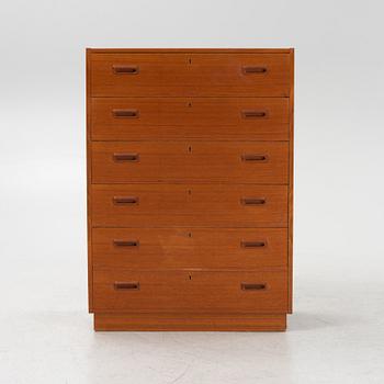 A teak veneered dresser, 1960s.