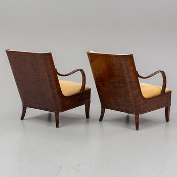 A PAIR OF ERIK CHAMBERT ARMCHAIRS, 1920-30's.