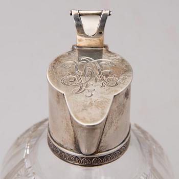A RUSSIAN SILVER DECANTER, Morozov, St:Petersburg ca 1900.