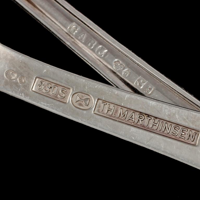 PARTI SILVER, 26 delar, 1900-tal. Total vikt 845 g.