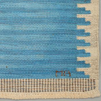 Marianne Richter, MATTO, "Rosita, blå", flat weave, ca 249,5 x 180,5 cm, signed AB MMF V MR.