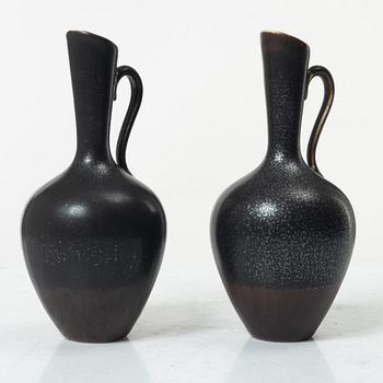 Gunnar Nylund, Vases, 5 pcs, stoneware, Rörstrand.