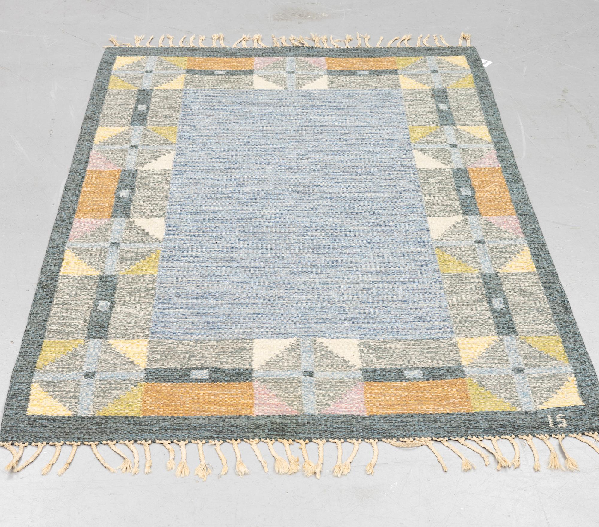 Ingegerd Silow, a carpet, flat weave, ca 203 x 135 cm.