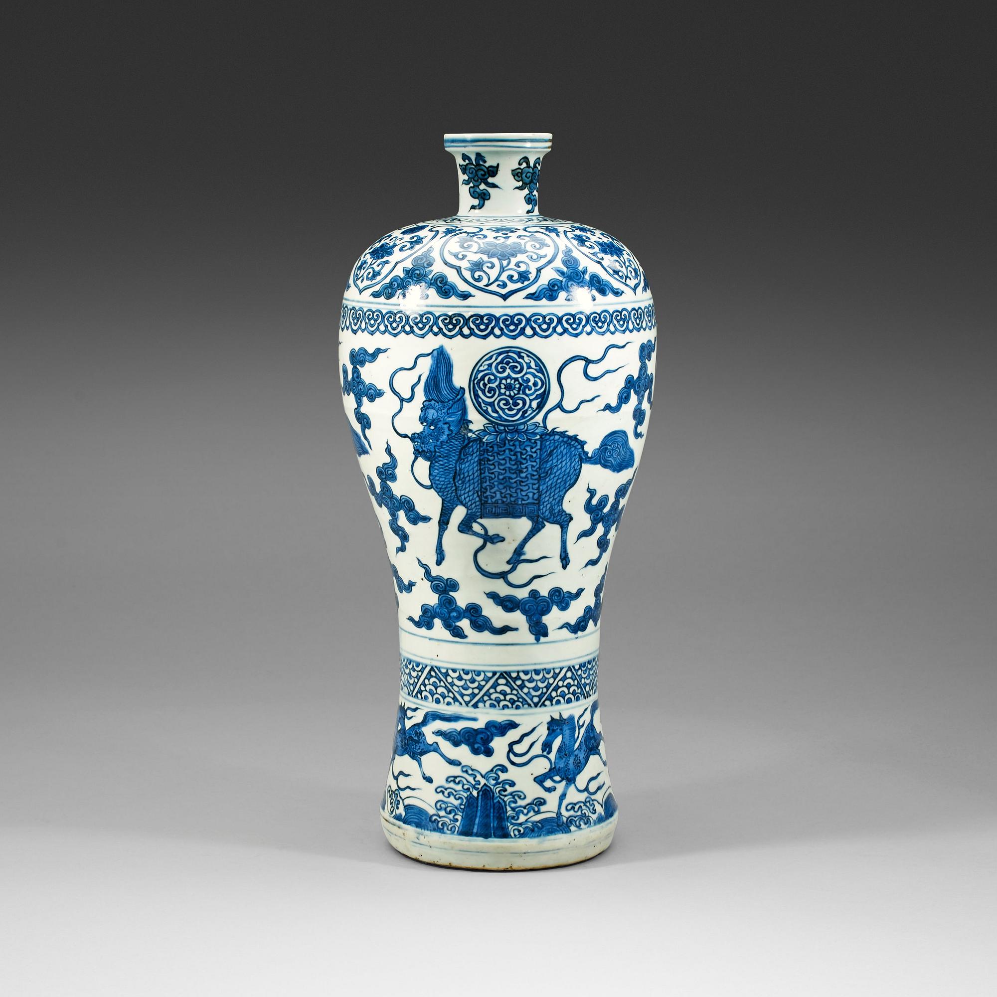 MEIPINGVAS, porslin. Mingdynastin, Wanli (1572-1620).