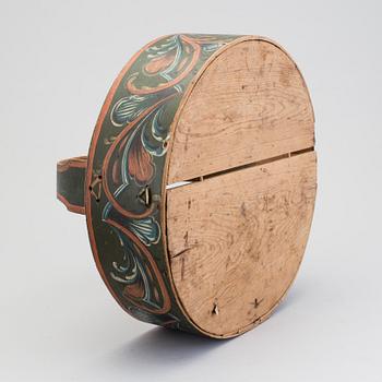 A painted folk art basket Berdalen Norway dated 1819.