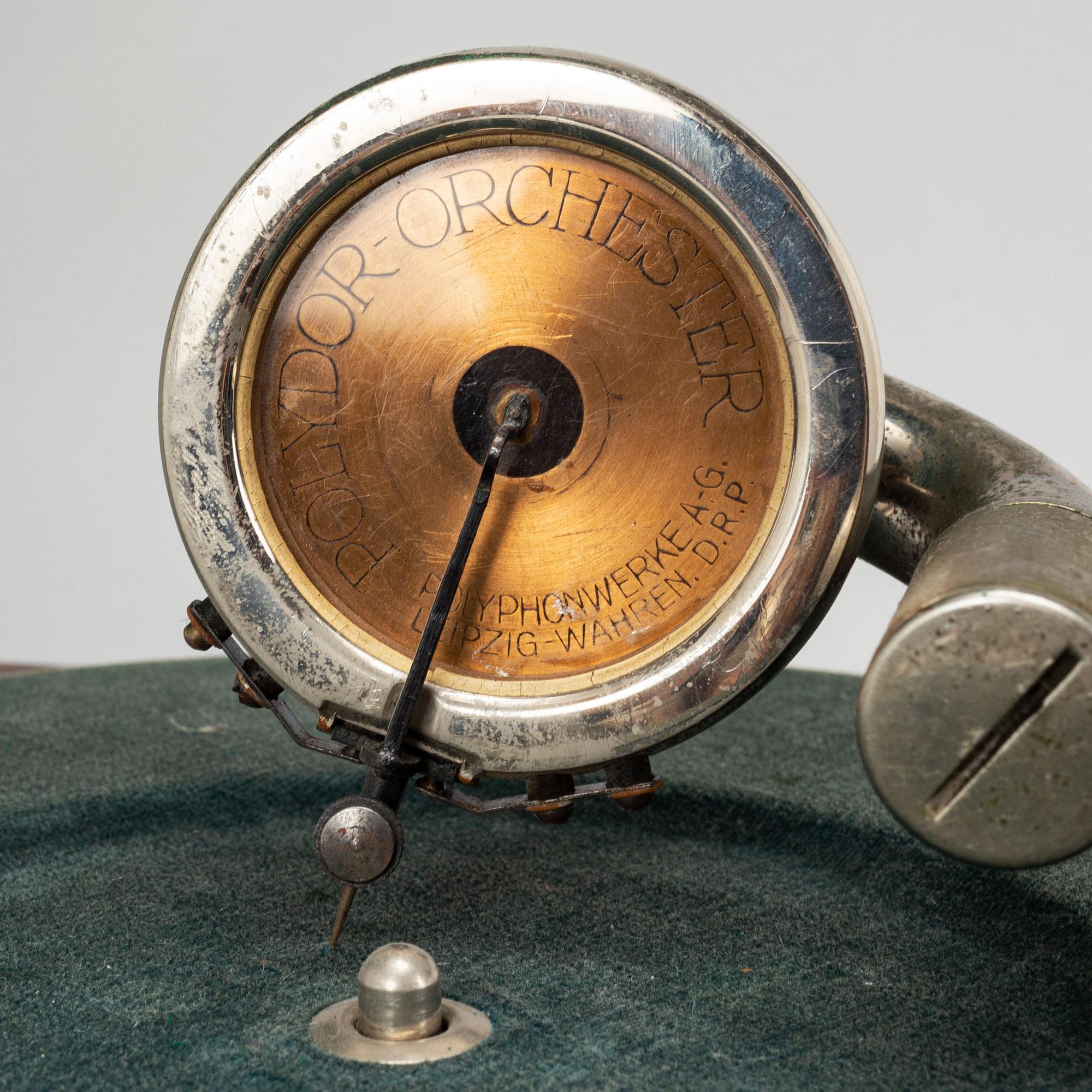 A gramophone, early 20th Century.