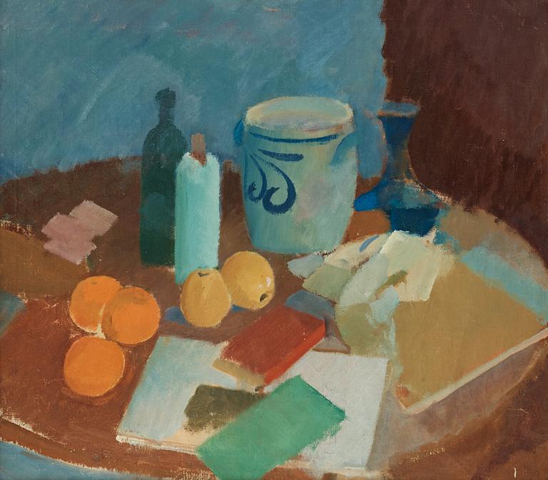 Karl Isakson, Still life with fruits and jug.