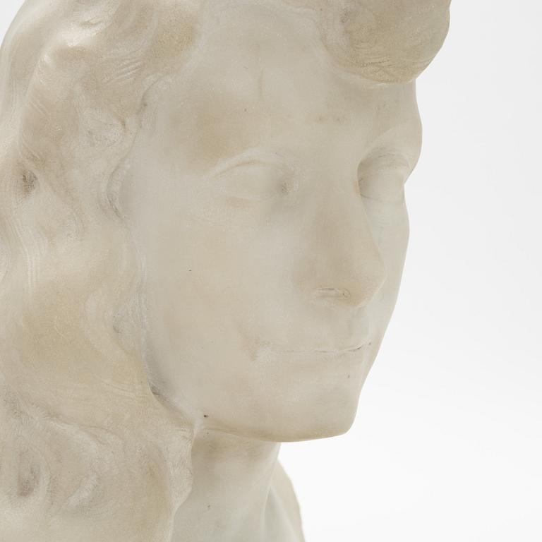 Arnséne Matton, a marble sculpture, signed.