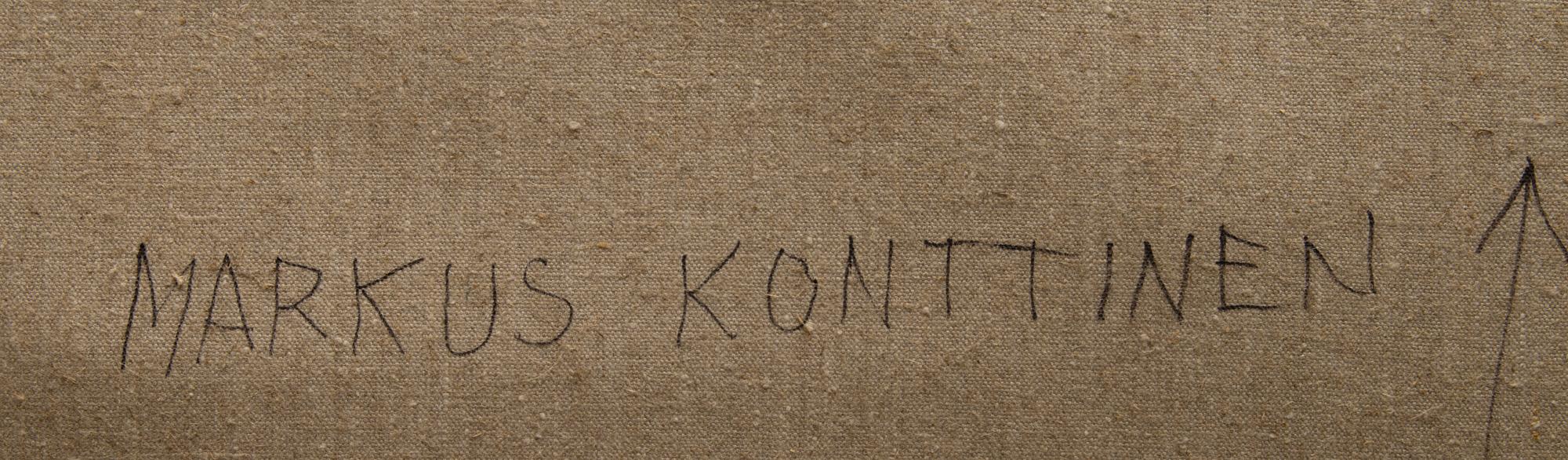 MARKUS KONTTINEN, oil on canvas, a tergo signed.