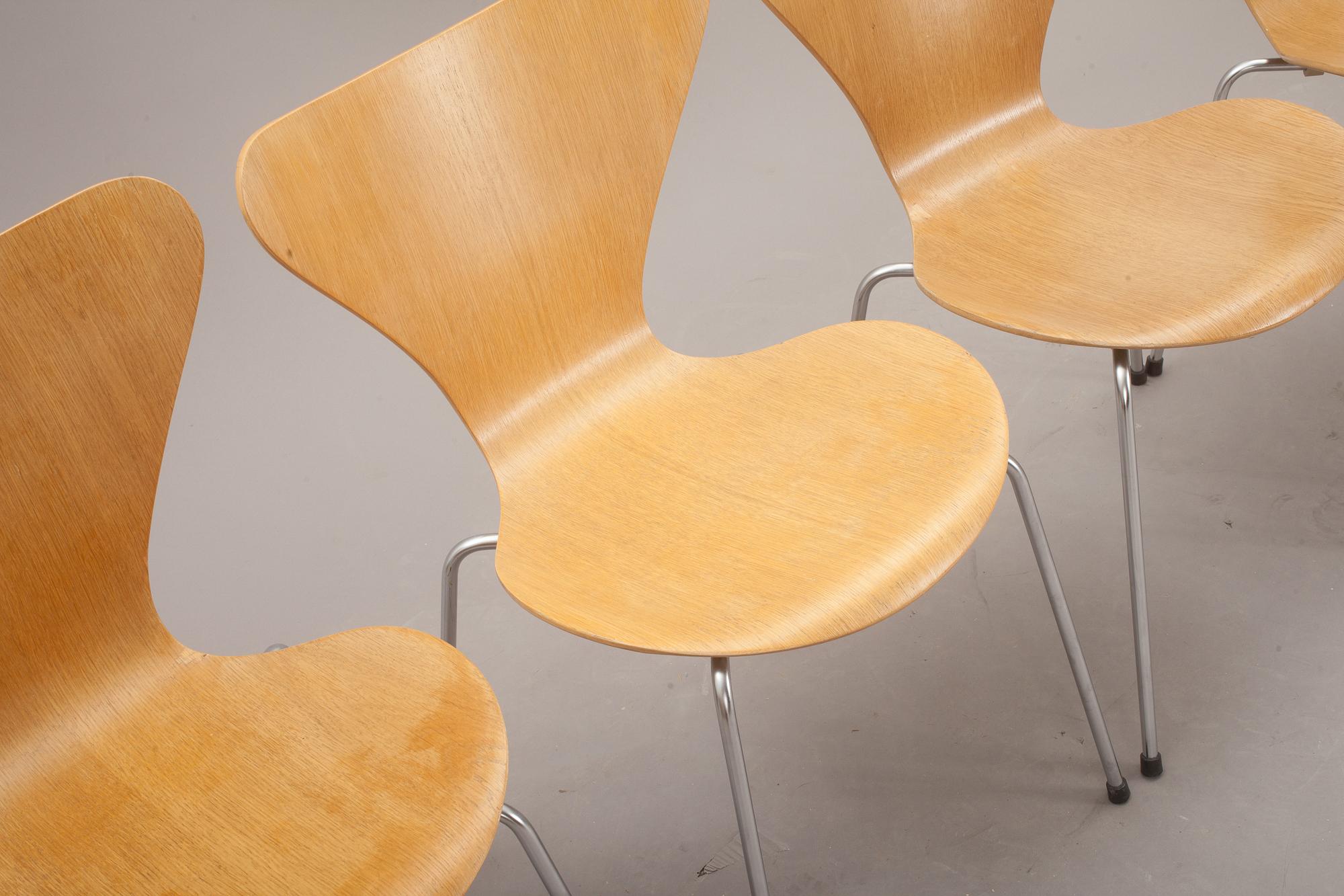 STOLAR, 4 st, "Sjuan", Arne Jacobsen. 1966.