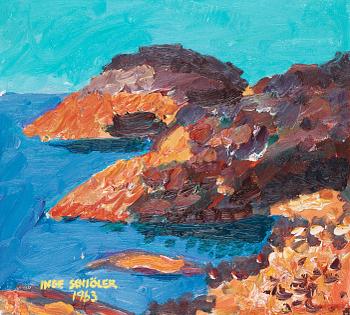 115. Inge Schiöler, "Orangeröda klippor" (Orange cliffs).