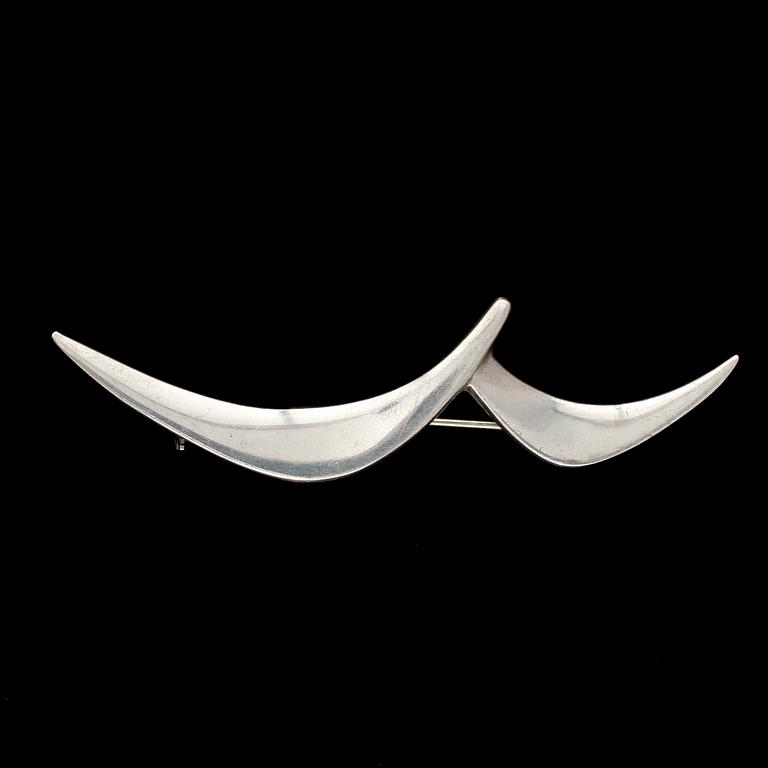 BROSCH, sterlingsilver, Georg Jensen, Danmark, 1900-talets andra hälft. Vikt 8 g.