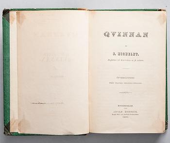 BOK, "Qvinnan" av J. Michelet, Stockholm 1860.