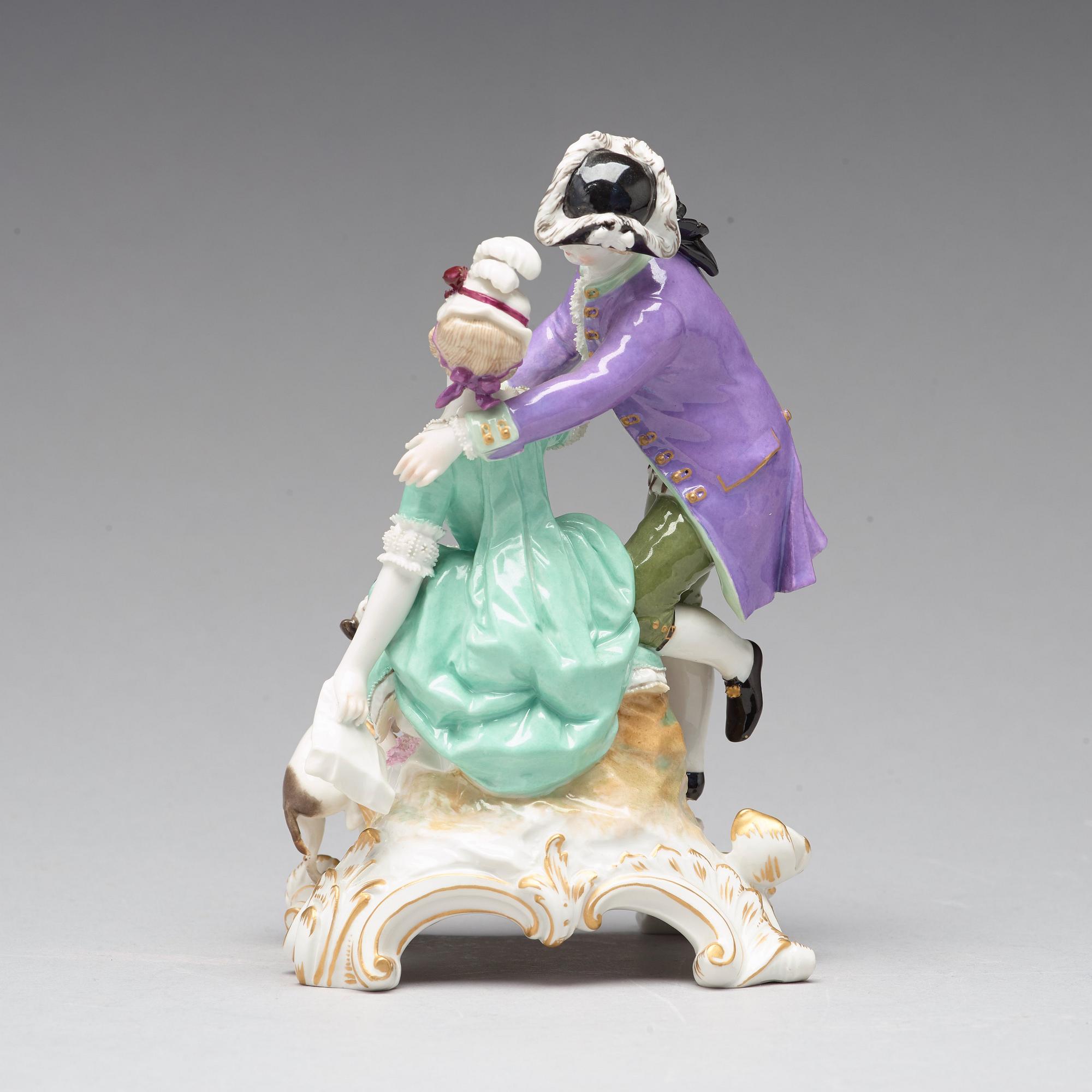 FIGURIN, porslin. Berlin, tidigt 1900-tal.