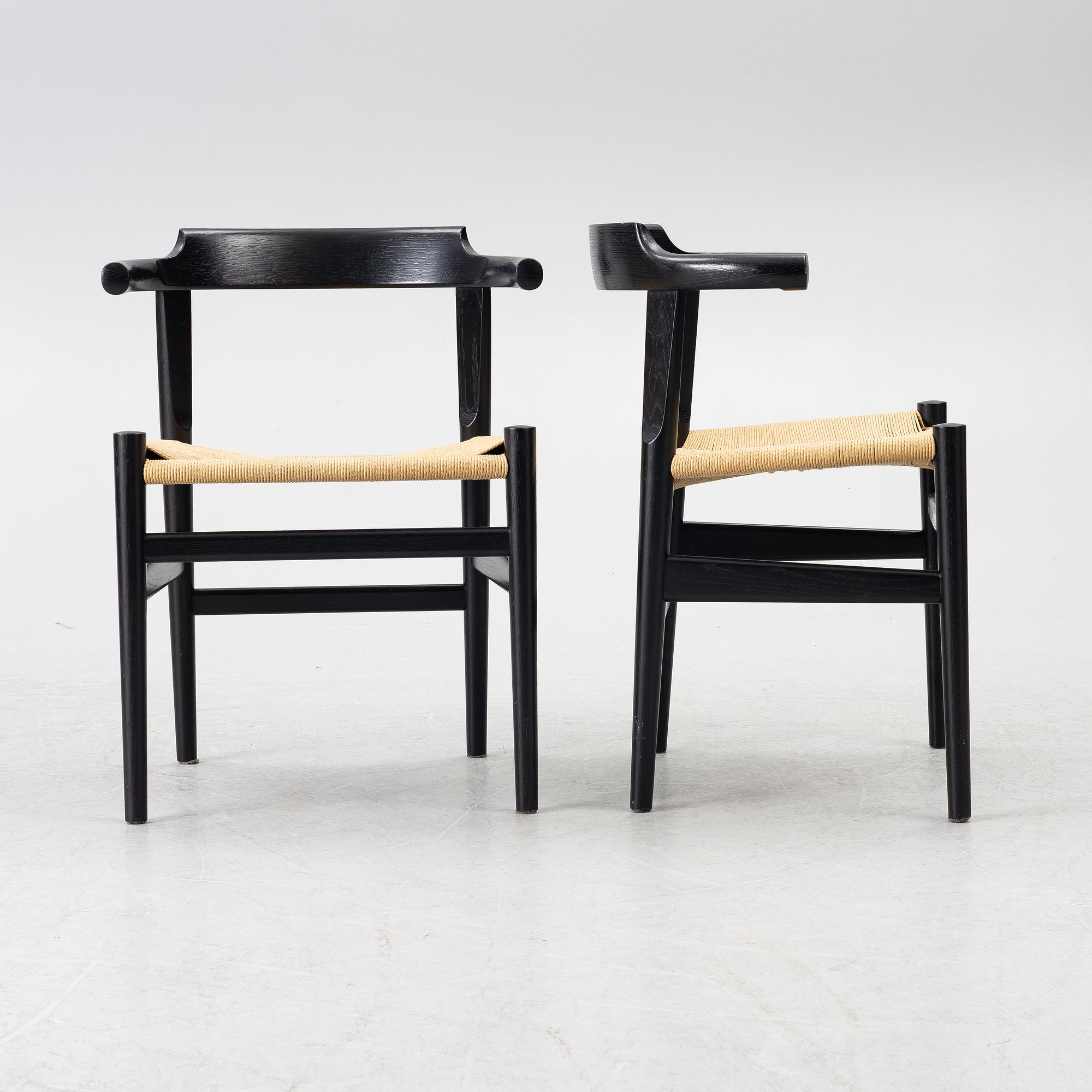 Hans J. Wegner, chairs, 5 pcs, FR Denmark.