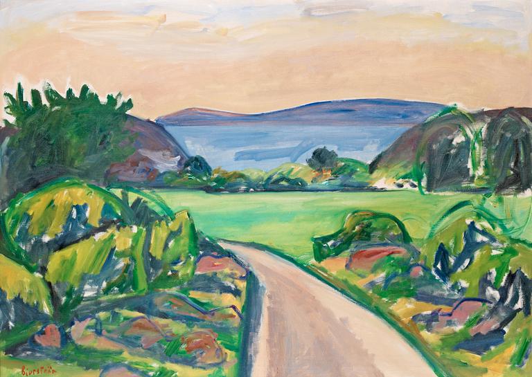 Tor Bjurström, Landscape by the ocean.