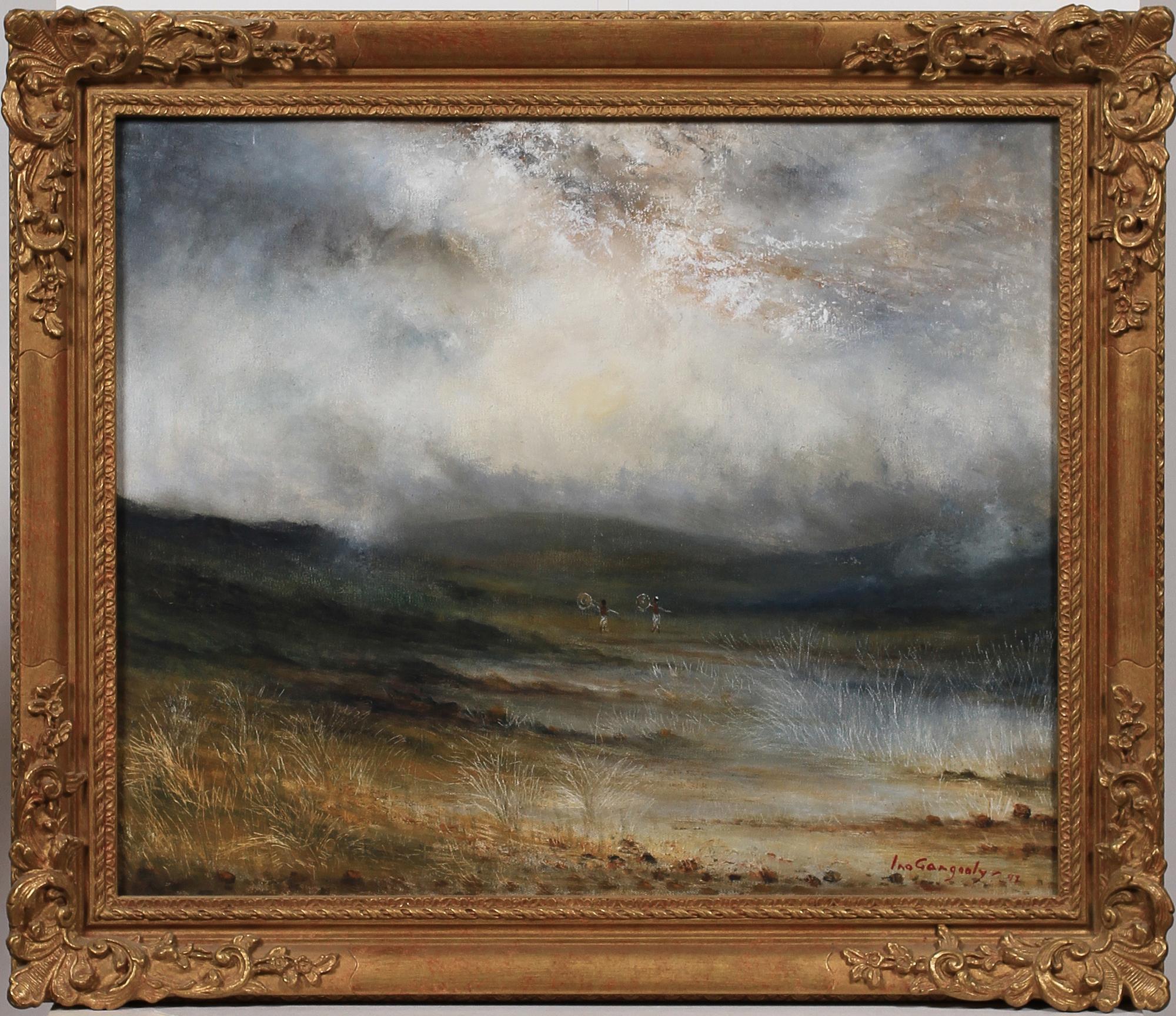 INO GANGOOLY, olja på duk, 2 st, sign.