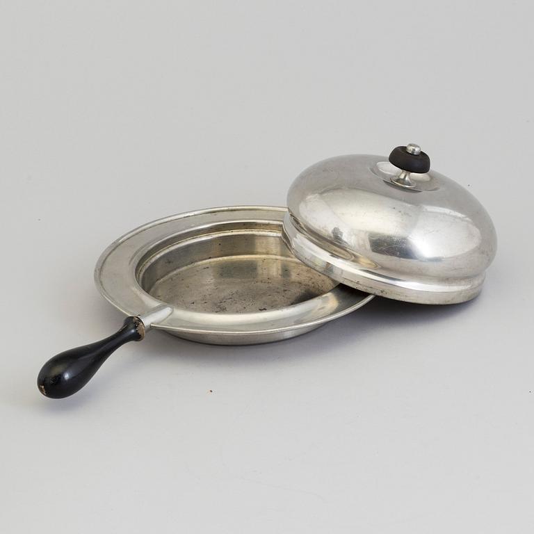 FIRMA SVENSKT TENN, four pieces, pewter, 1940s/1950s.