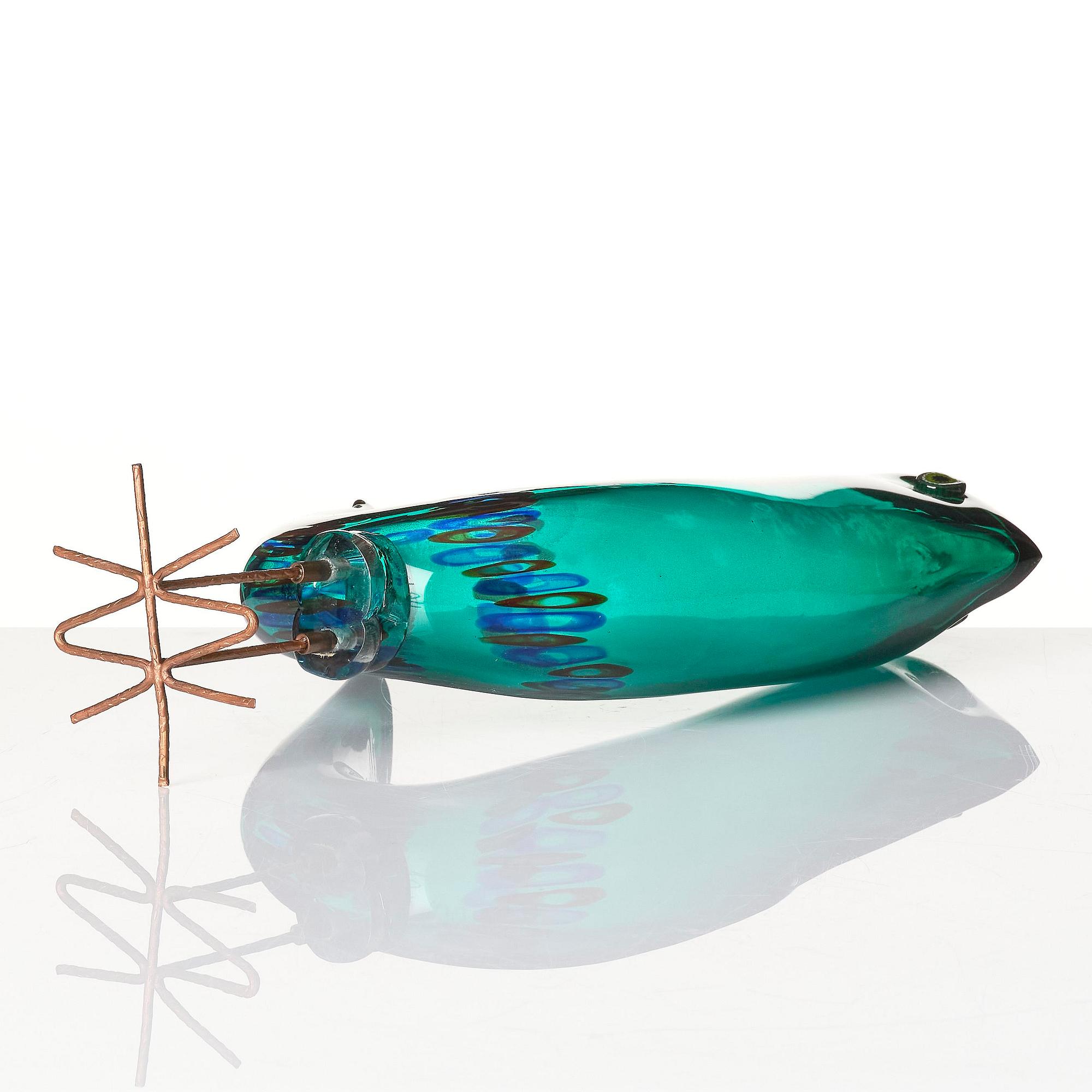 Alessandro Pianon, a "Pulcino" glass sculpture of a bird, Vistosi, Italy, 1960s.