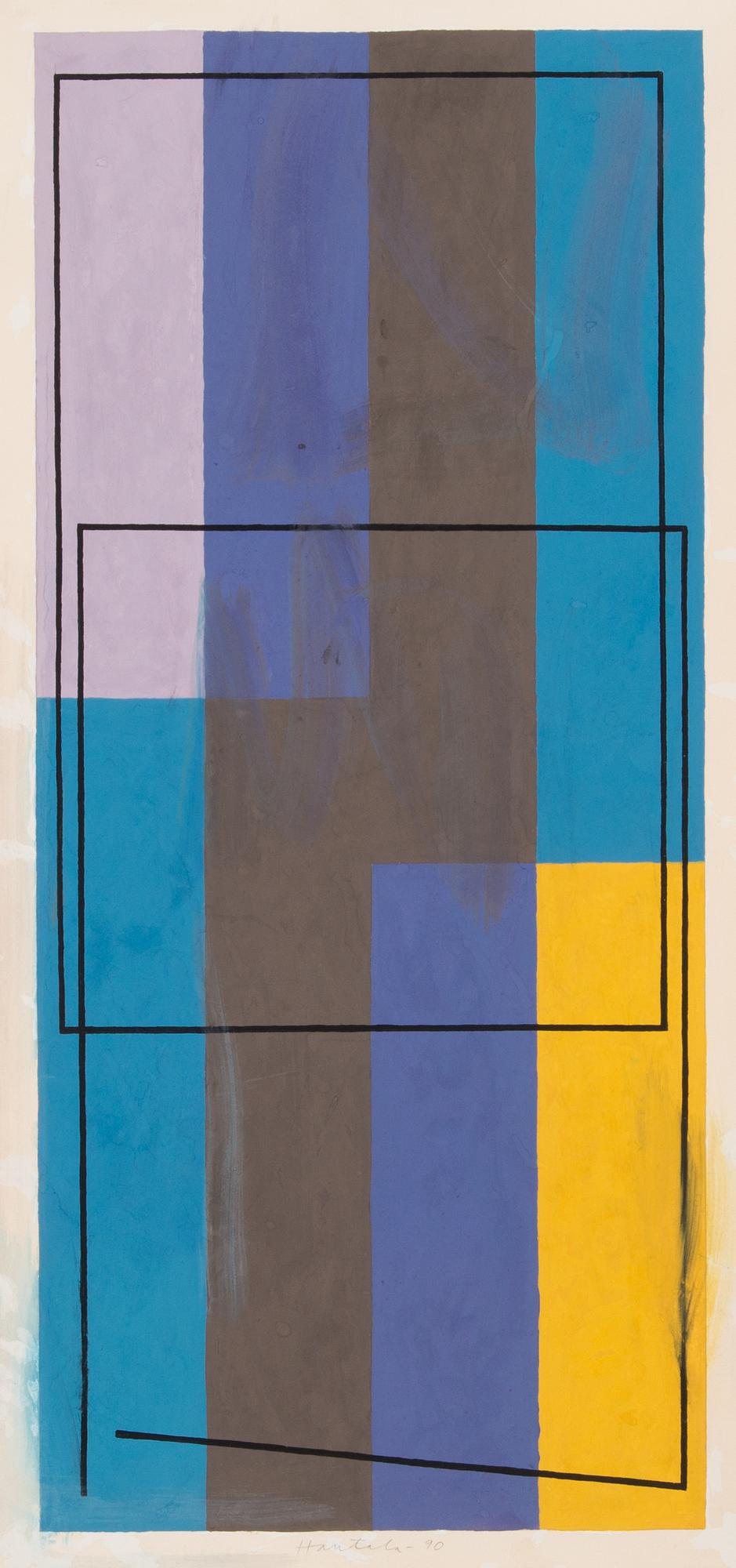 Jorma Hautala, gouache, signed and dated -90.