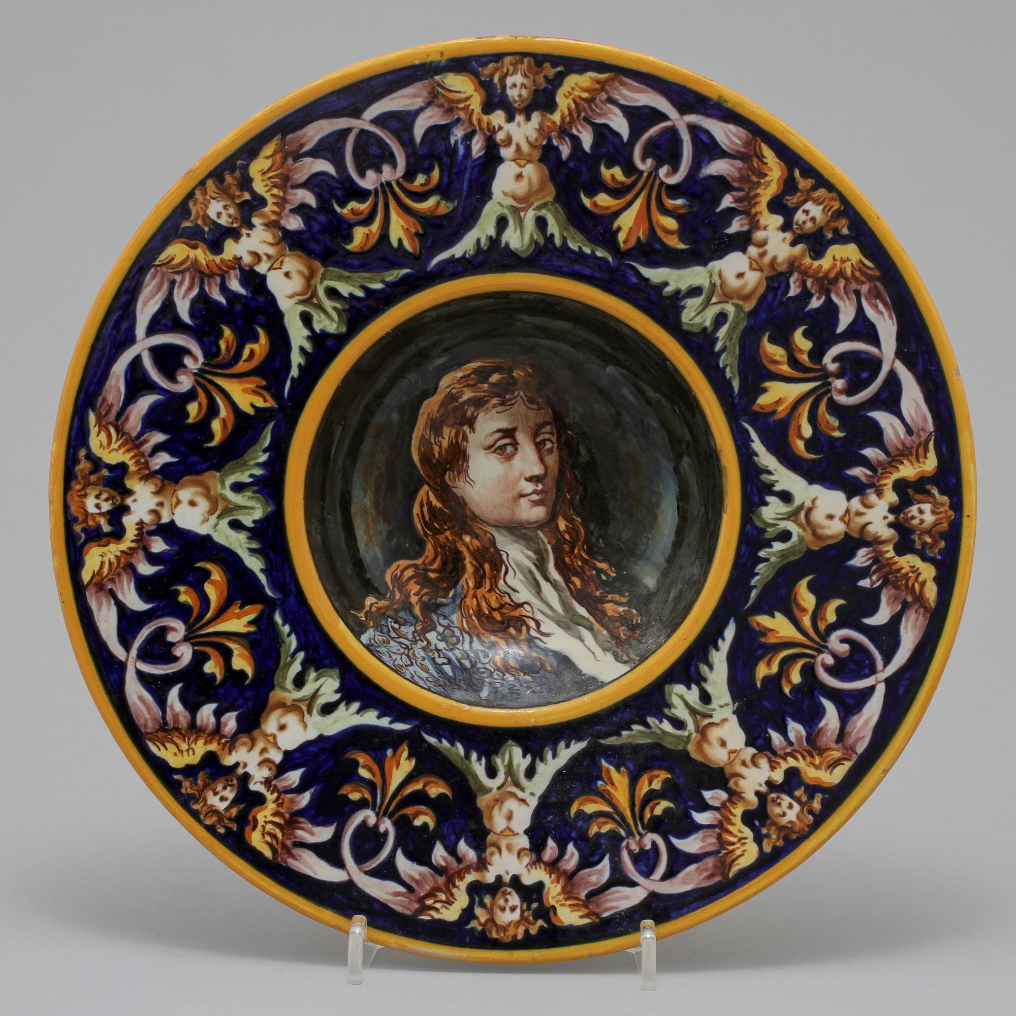FAT, fajans, sannolikt Italien, 1800-tal.