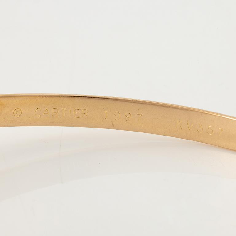 A Cartier bracelet "Trinity" 18K gold in three colours.