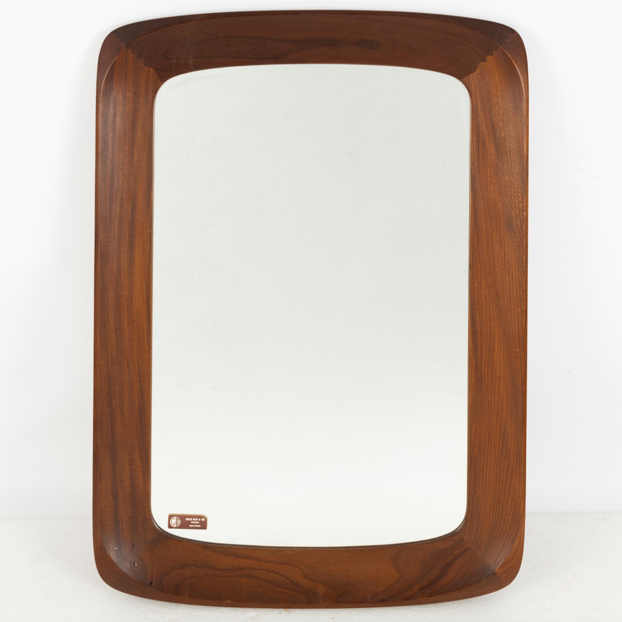 G&T, Hovmantorp, teak mirror, 1960's.