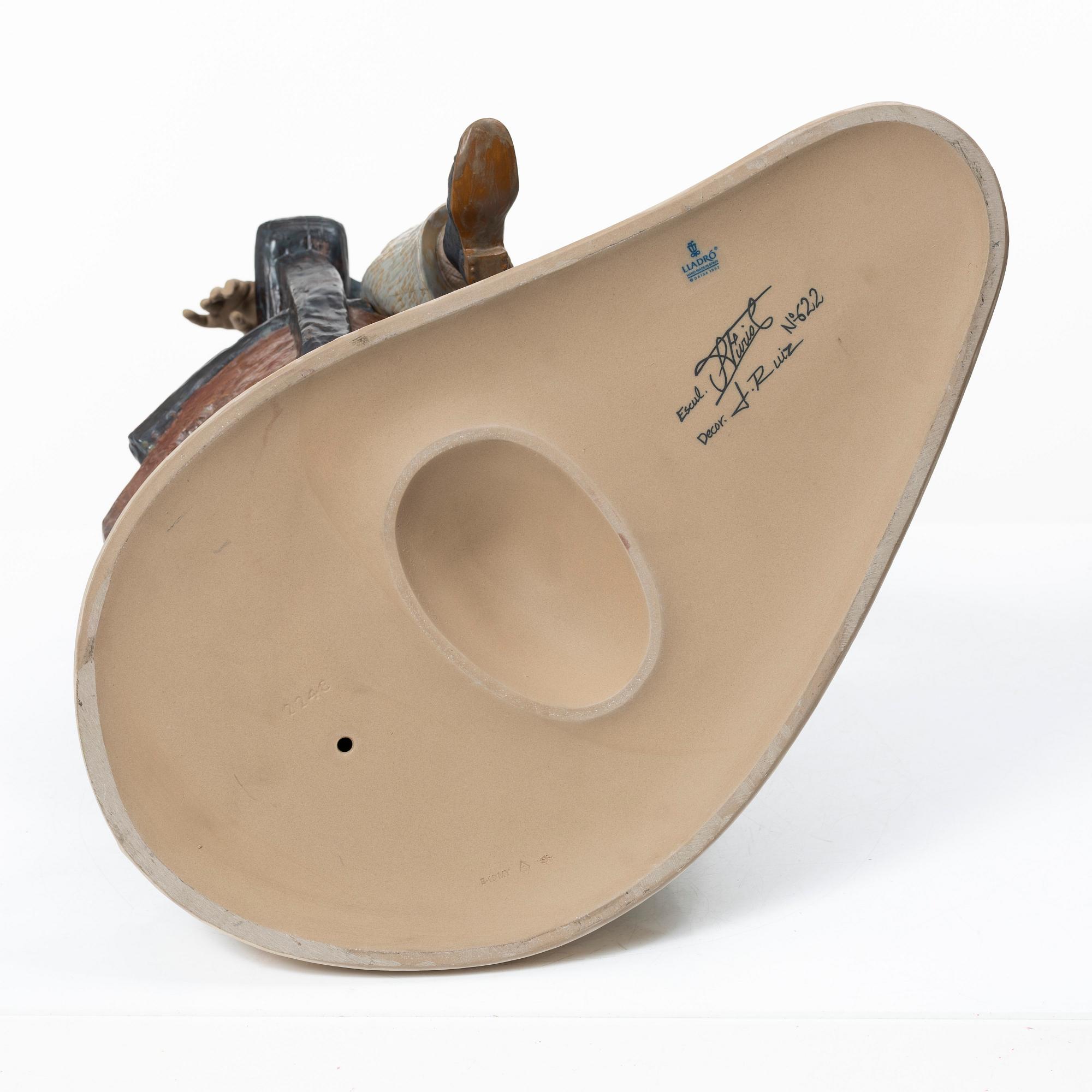 Salvador Furió, a 'Days of yore' figurine, Lladró, Spain, 1993-98.