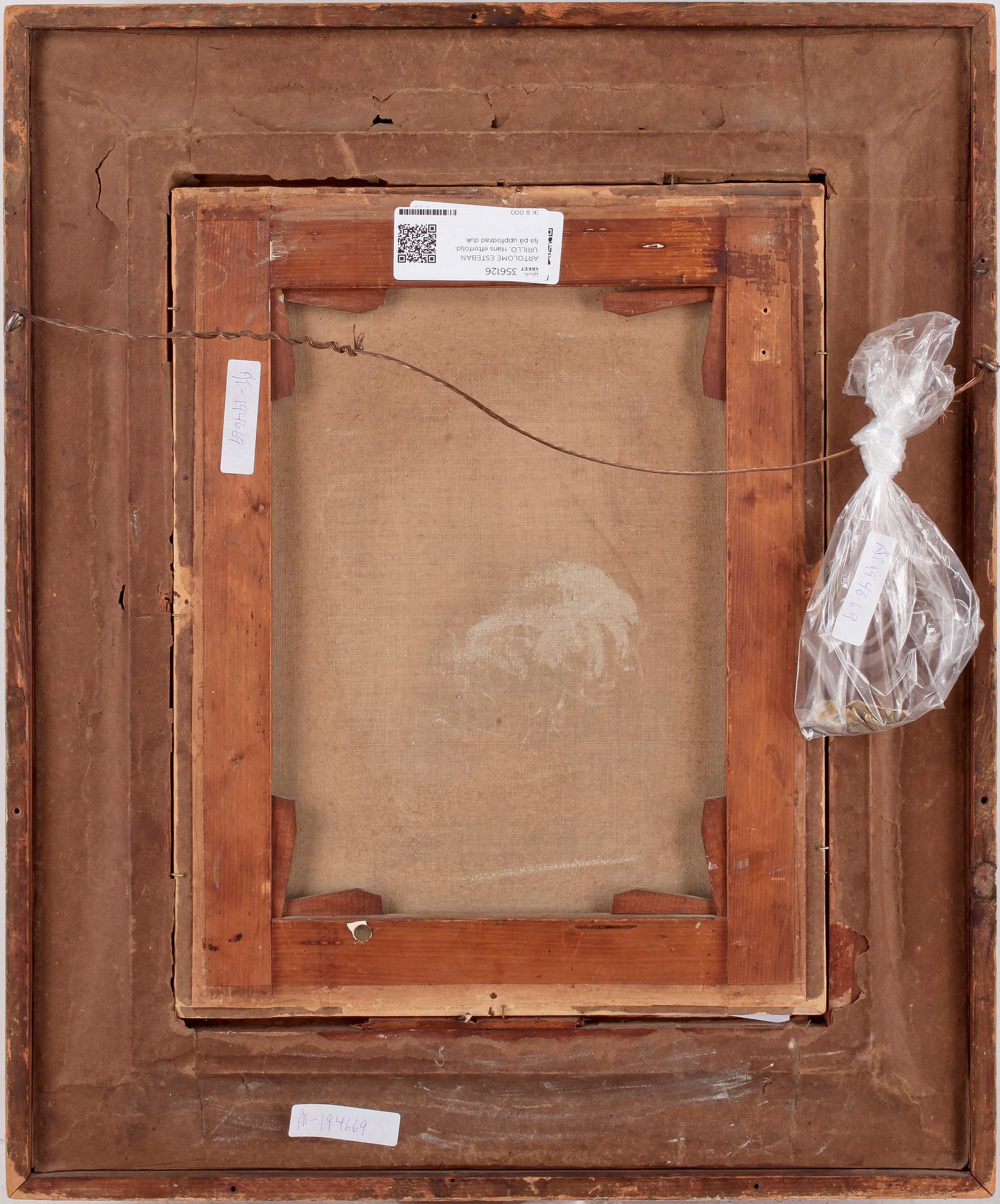 BARTOLOMÉ ESTEBAN MURILLO, hans efterföljd. Olja på uppfodrad duk.