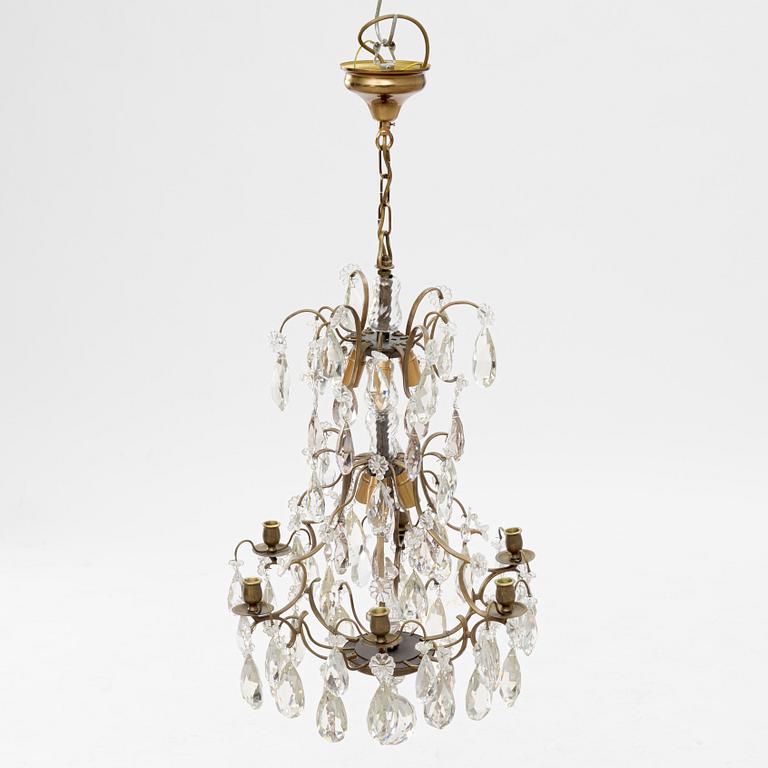 A mid 20th century Rococo style chandelier.