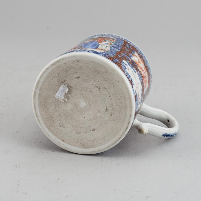 MUGG, kompaniporslin. Qingdynastin, Qianlong (1736-95).